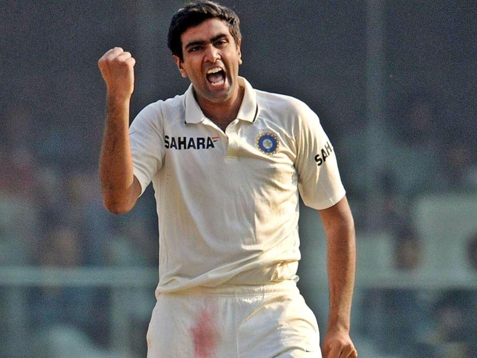 ashwin celebrating after taking wicket